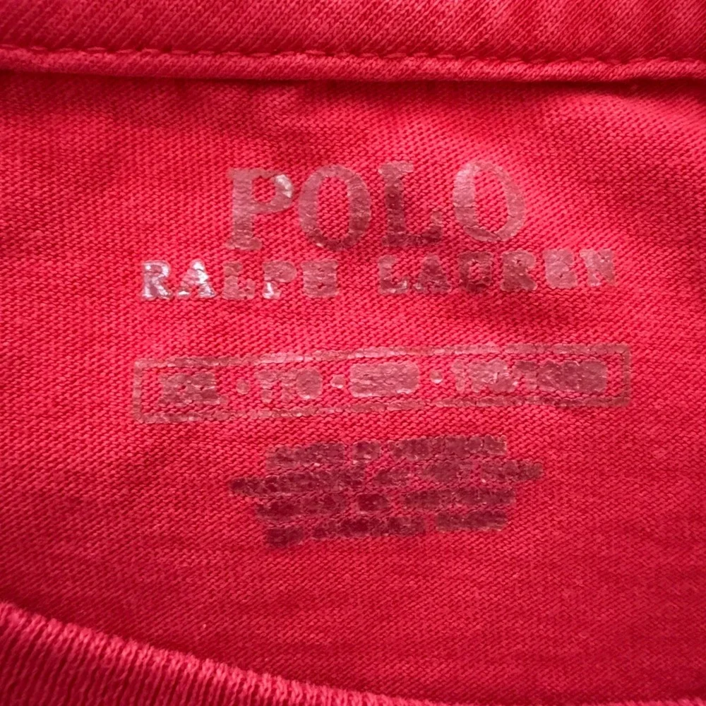 Polo Ralph Lauren Red T Shirt Mens 2XL 100% Cotton Pony Logo Crewneck Classic